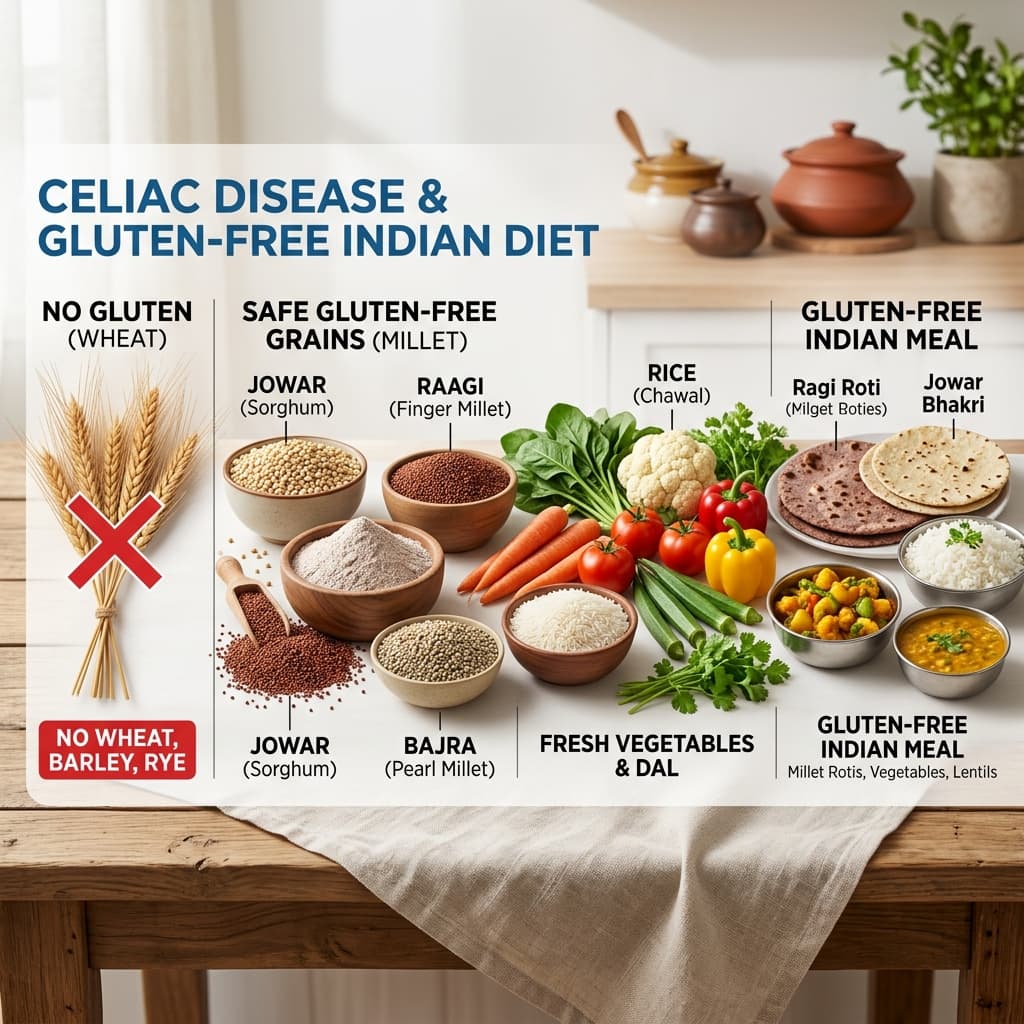 Celiac Disease & Gluten Free Indian Diet: Foods to Eat and Avoid